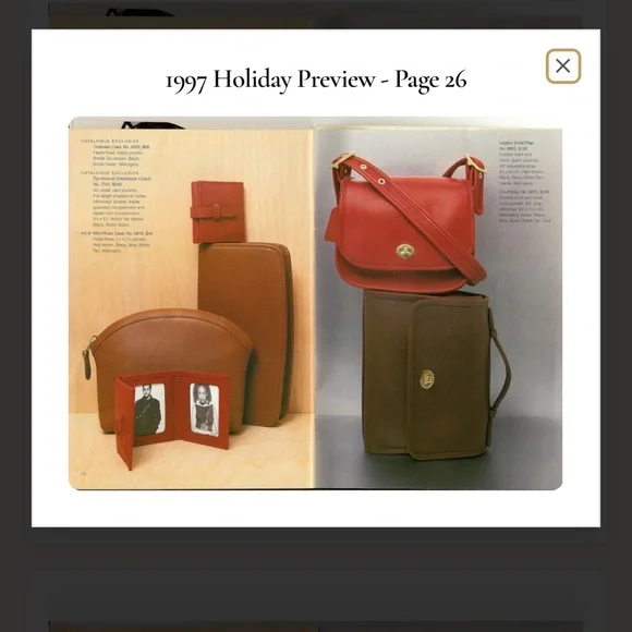 Vintage Coach legacy small flap